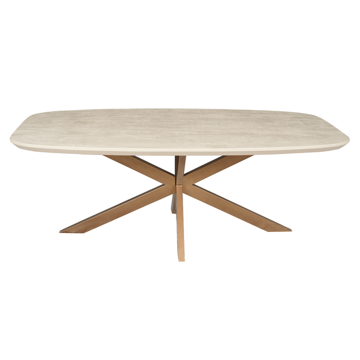 Deens ovale eettafel Madison Zand Mangohout 160 cm