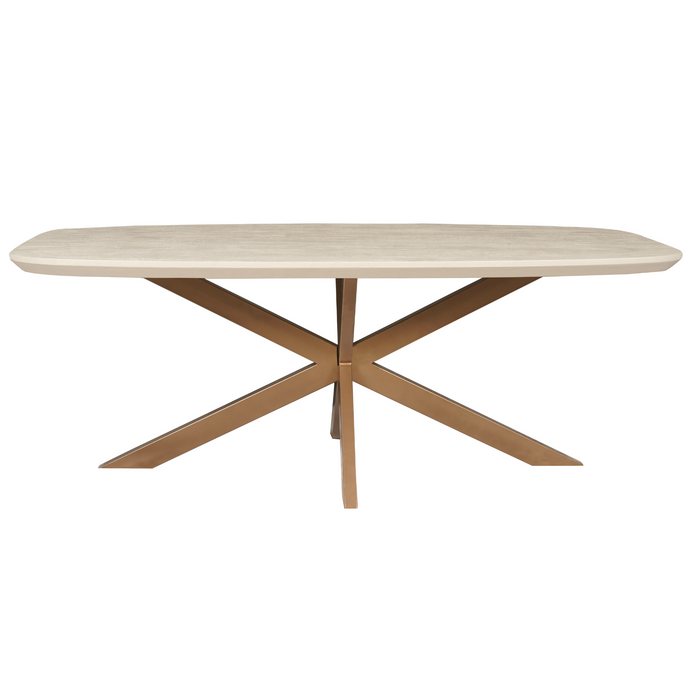 Deens ovale eettafel Madison Zand Mangohout 200 cm