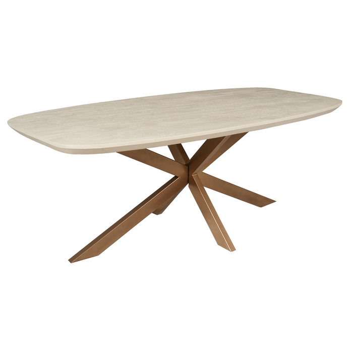 Deens ovale eettafel Madison Zand Mangohout 240 cm