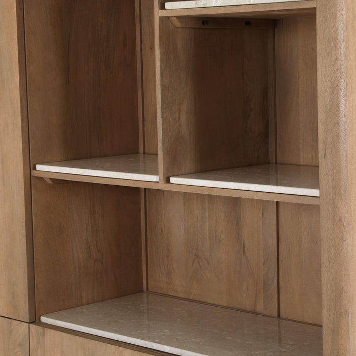 Vakkenkast XL Dallas Naturel Mangohout 160 cm