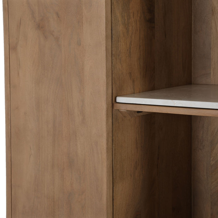 Inglegplank Vakkenkast Dallas Beige Marmer Set van 2