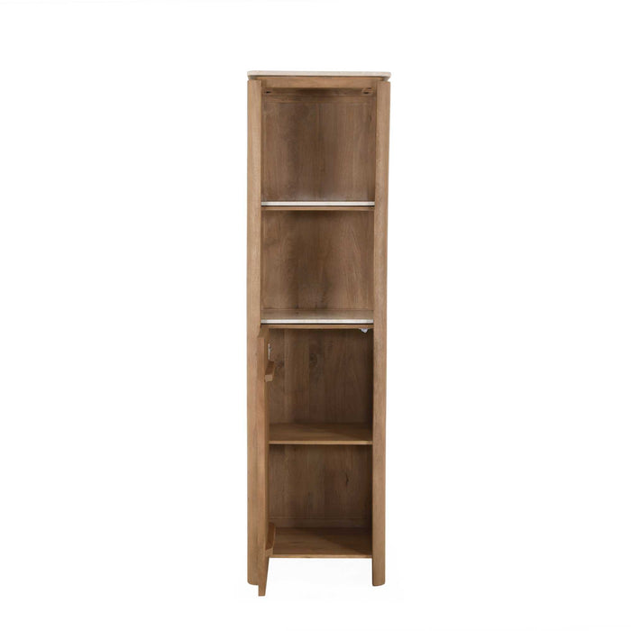 Inglegplank Boekenkast Dallas Beige Marmer Set van 2