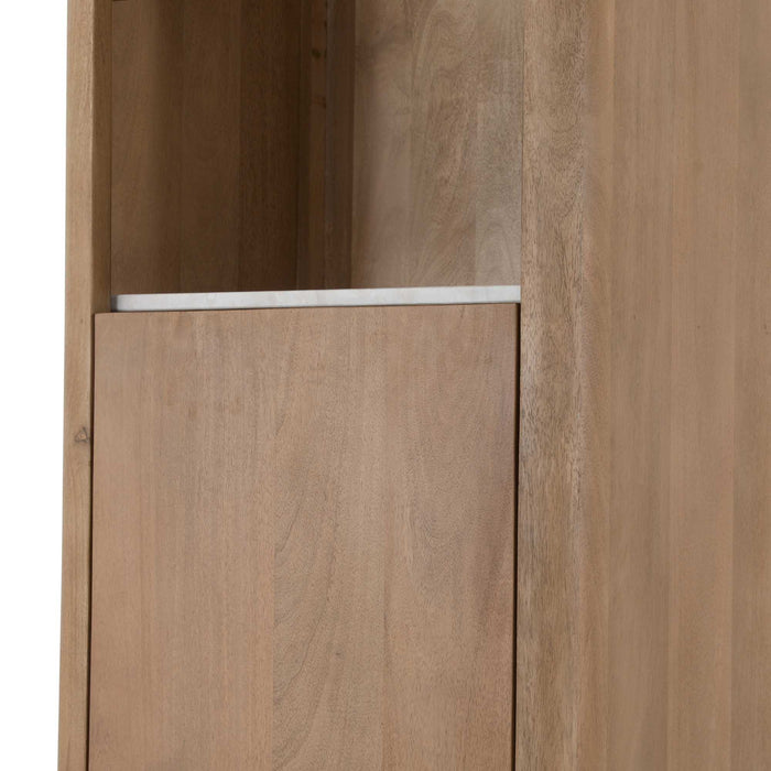 Inglegplank Boekenkast Dallas Beige Marmer Set van 2