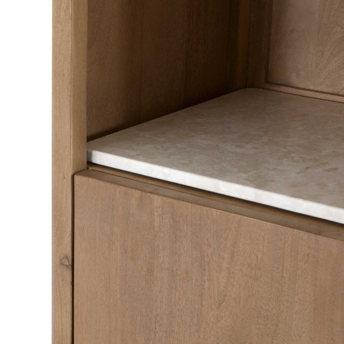 Boekenkast Dallas Naturel Mangohout 55 cm