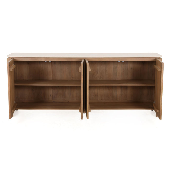 Dressoir Dallas Naturel Mangohout 210 cm