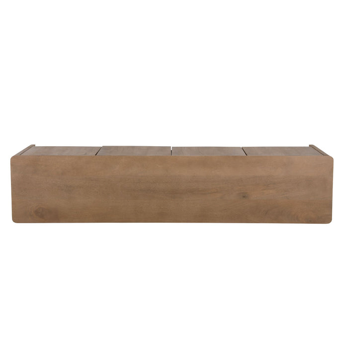 Tv meubel Dallas Naturel Mangohout 210 cm