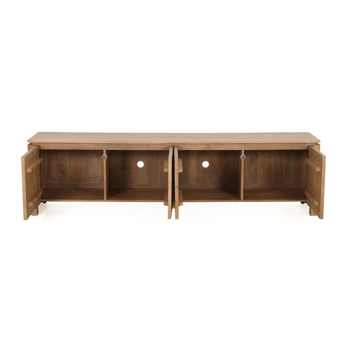 Tv meubel Dallas Naturel Mangohout 210 cm