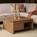 Vierkante Salontafel Dallas Naturel Mangohout 80 cm