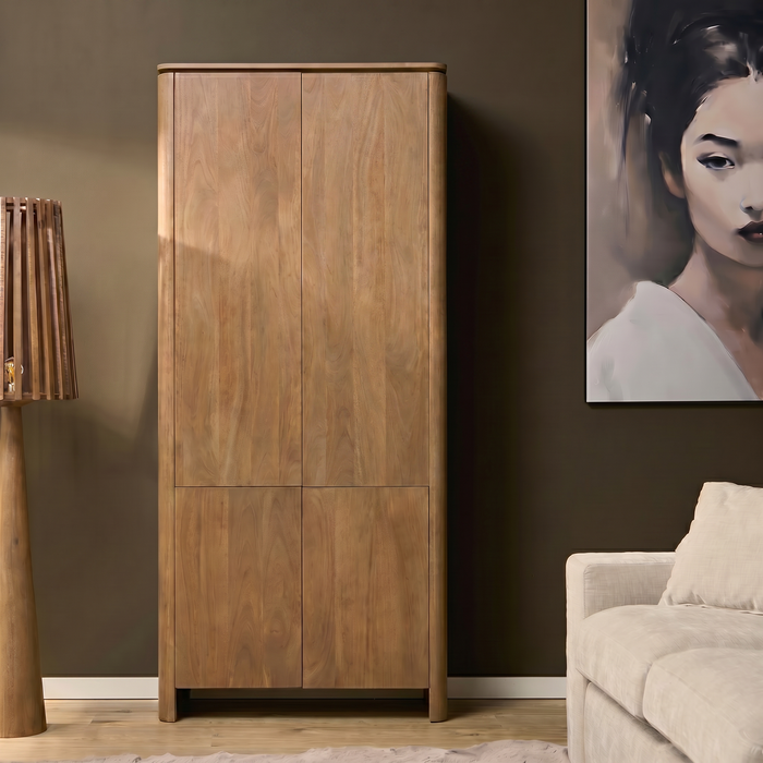 Kabinetkast Dallas Naturel Mangohout 90 cm