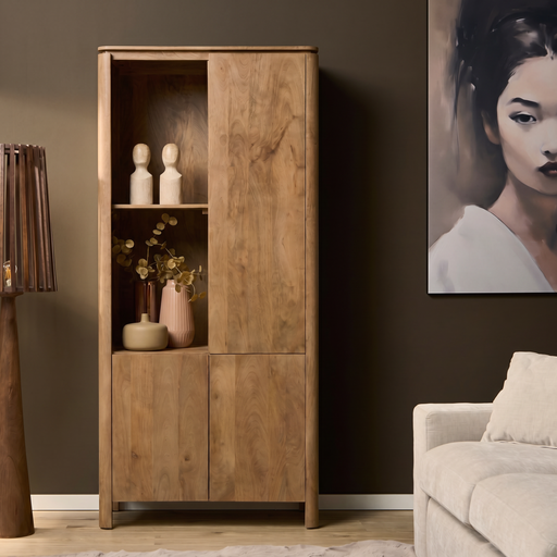 Vakkenkast Links Dallas Naturel Mangohout  90 cm