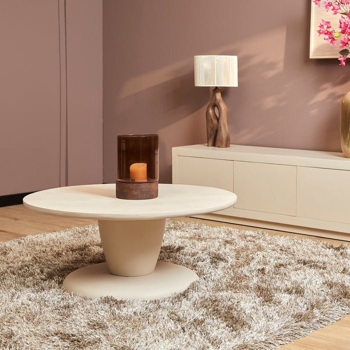 Salontafel Mabel Zand Mangohout 90 cm