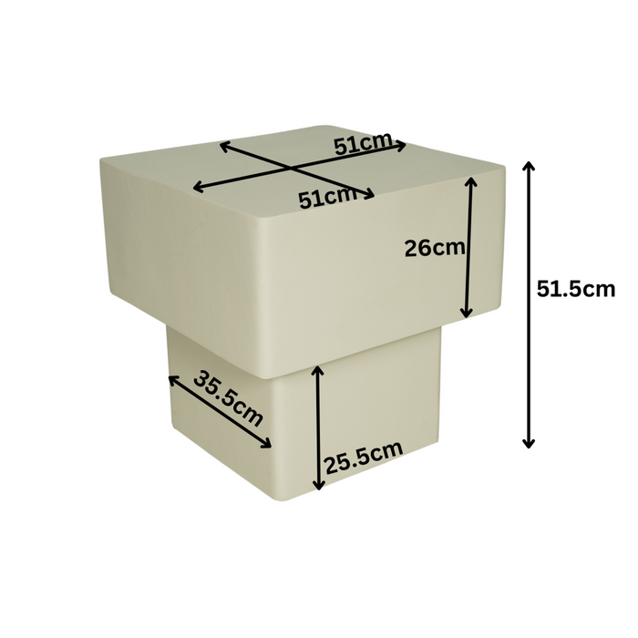 Salontafel Saya Zand Mangohout 50 cm