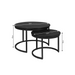 Salontafel set Otik Zwart Eikenhout 70 cm
