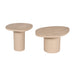 Salontafel set Mirre Zand Mangohout 70 cm