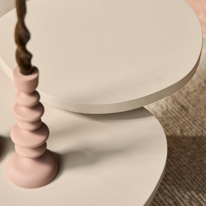 Salontafel set Mirre Zand Mangohout 70 cm
