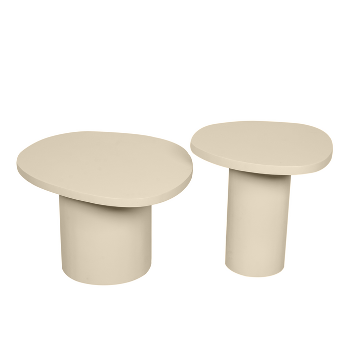 Salontafel set Mirre Zand Mangohout 70 cm