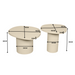 Salontafel set Mirre Zand Mangohout 70 cm