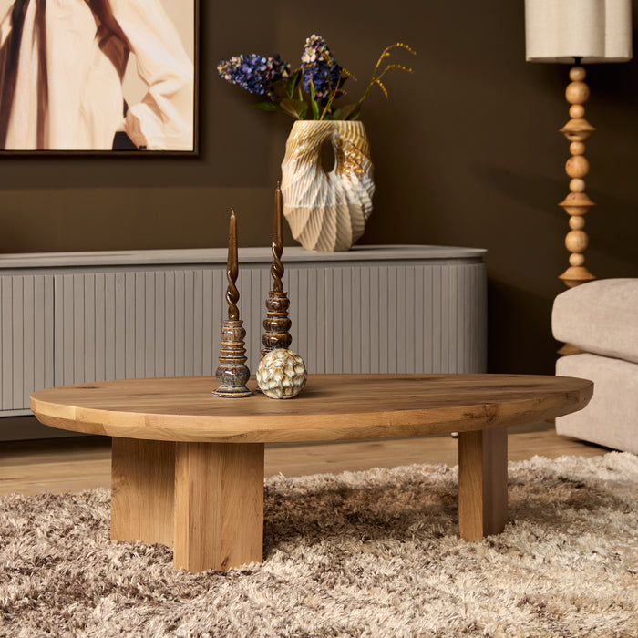 Salontafel Zillah Naturel Eikenhout 130 cm