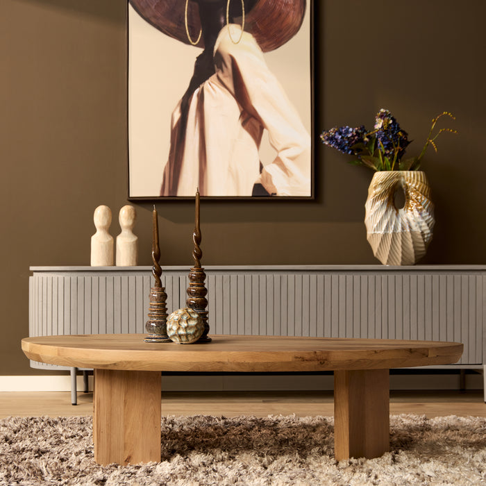 Salontafel Zillah Naturel Eikenhout 130 cm
