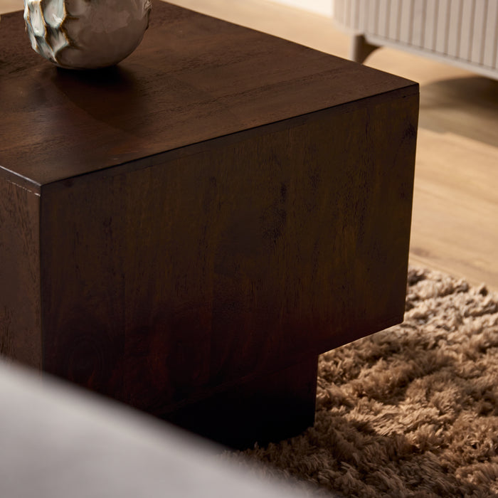 Salontafel Livia Bruin Mangohout 56 cm