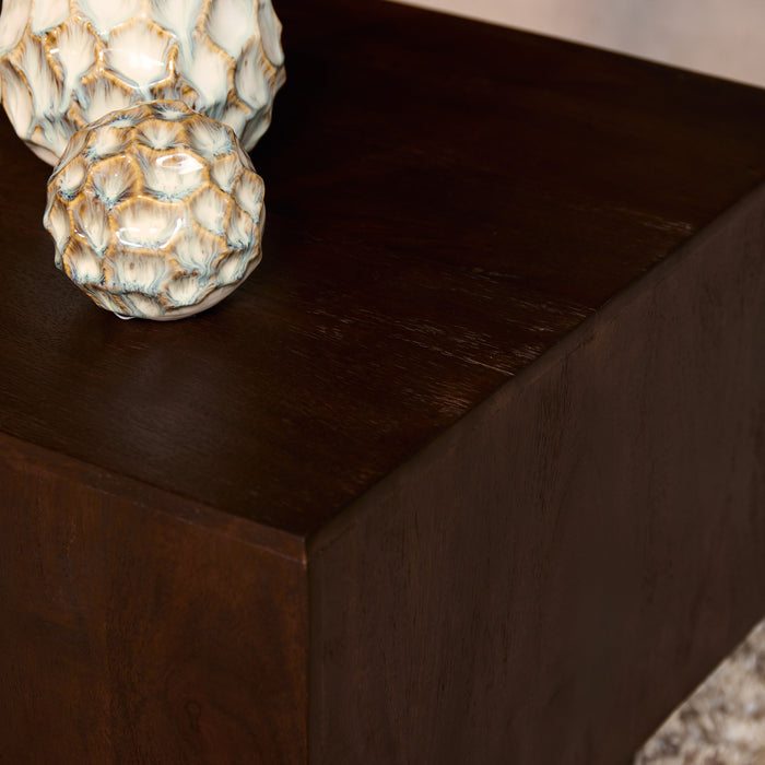 Salontafel Livia Bruin Mangohout 56 cm