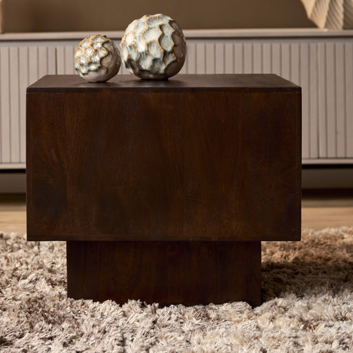 Salontafel Livia Bruin Mangohout 56 cm