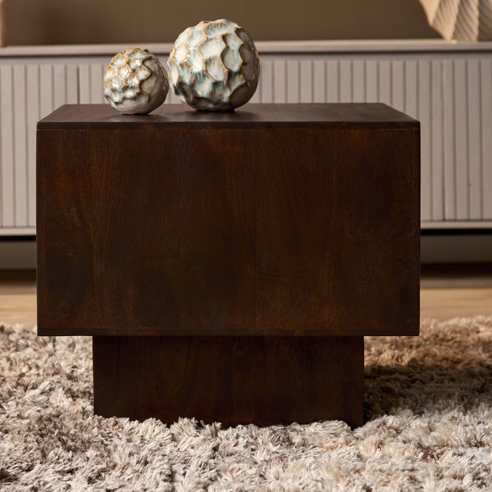 Salontafel Livia Bruin Mangohout 56 cm