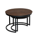 Salontafel set Otik  Bruin Eikenhout 70 cm
