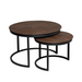 Salontafel set Otik  Bruin Eikenhout 70 cm