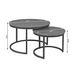 Salontafel set Otik  Bruin Eikenhout 70 cm
