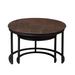 Salontafel set Otik  Bruin Eikenhout 70 cm