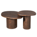 Salontafel set Mirre Bruin Mangohout 70 cm