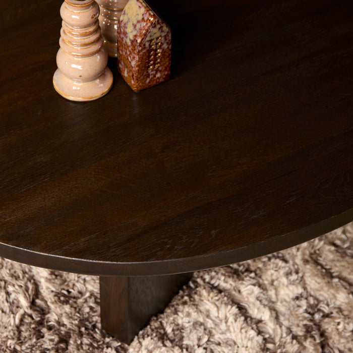 Salontafel Zillah Bruin Eikenhout 130 cm