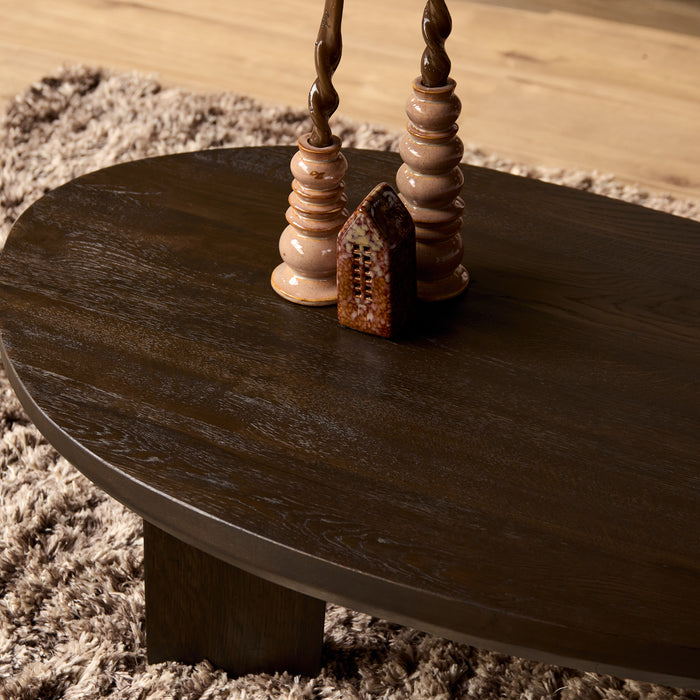Salontafel Zillah Bruin Eikenhout 130 cm