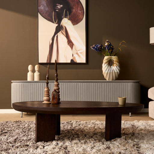 Salontafel Zillah Bruin Eikenhout 130 cm