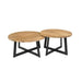 Salontafel set Atlanta Naturel Mangohout 70 cm