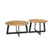 Salontafel set Atlanta Naturel Mangohout 70 cm