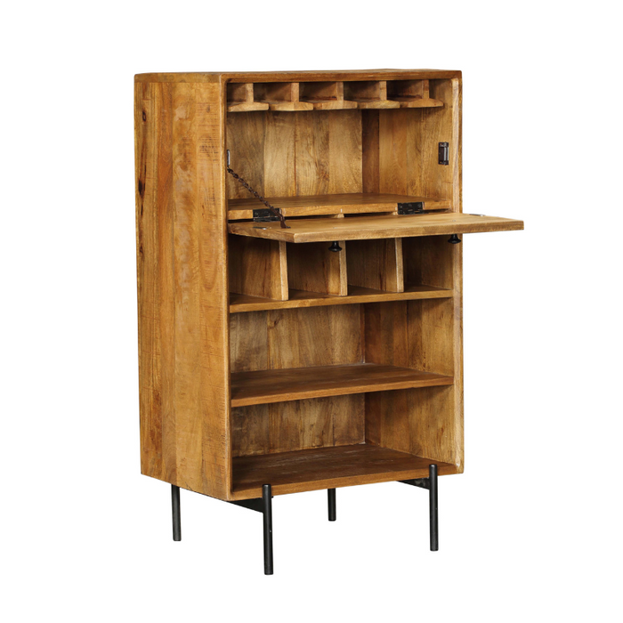 Wijnkast Portland Mangohout 60 cm