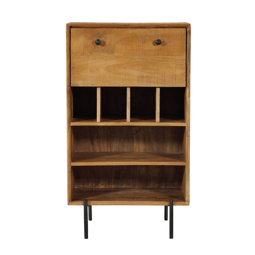 Wijnkast Portland Mangohout 60 cm