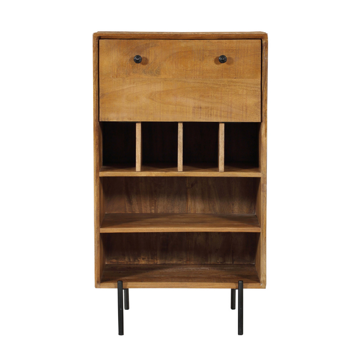Wijnkast Portland Mangohout 60 cm