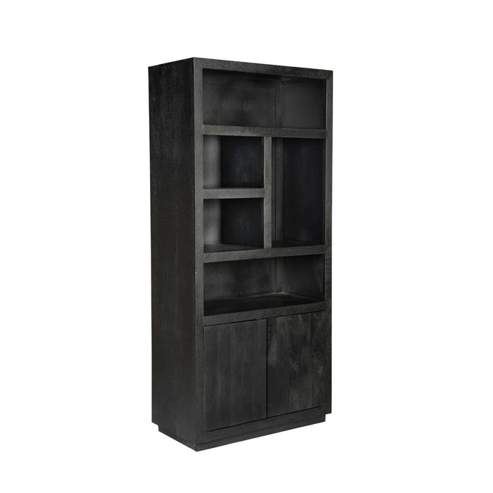 Vakkenkast Brussel Zwart Mangohout 90 cm
