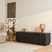 Tv meubel Brussel  Zwart Mangohout 150 cm