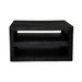 Vierkante salontafel Brussel Zwart Mangohout 80 cm