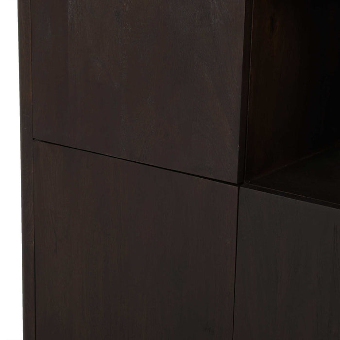 Vakkenkast XL Dallas Bruin Mangohout 160 cm