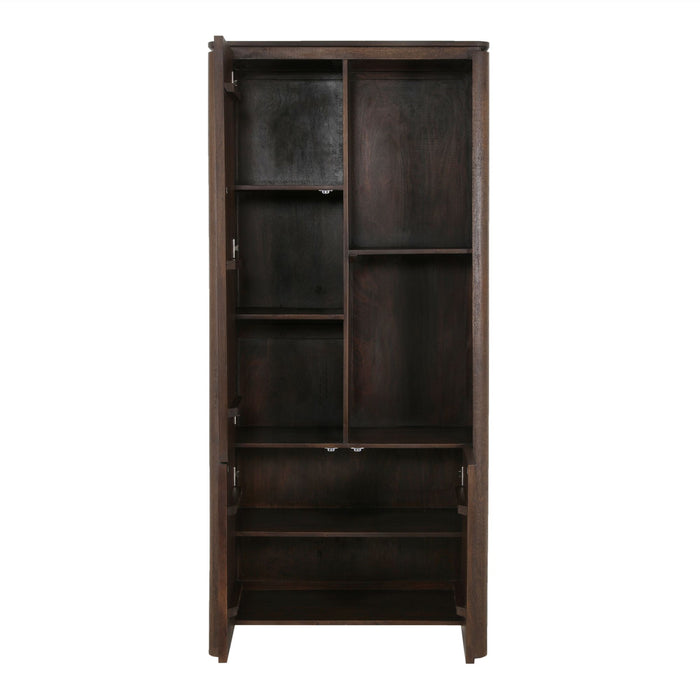 Vakkenkast Dallas Bruin Mangohout 90 cm