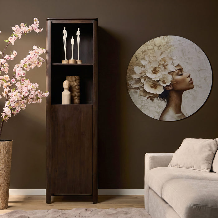 Boekenkast Dallas Bruin Mangohout 55 cm