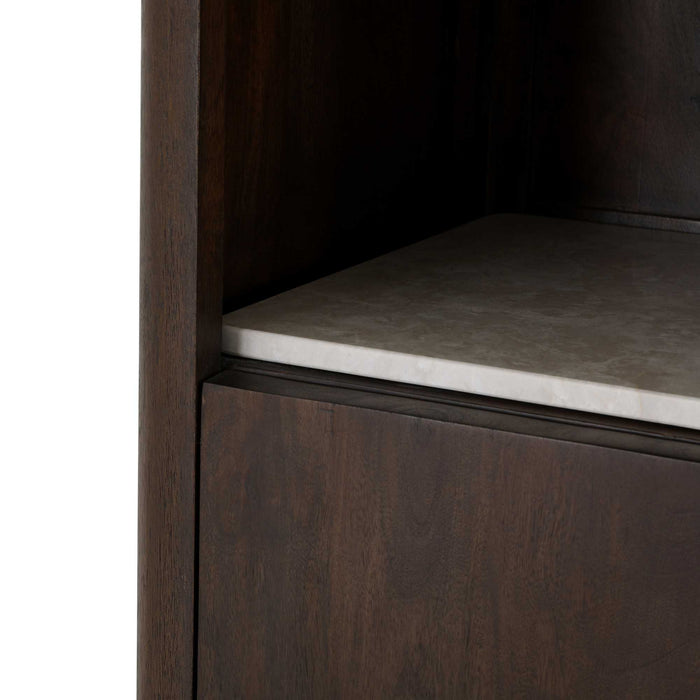 Boekenkast Dallas Bruin Mangohout 55 cm