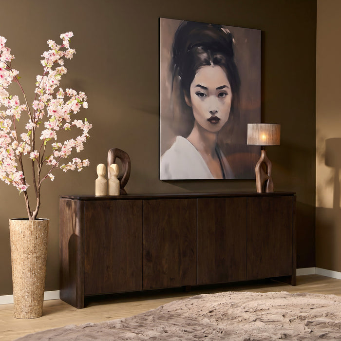 Dressoir Dallas Bruin Mangohout 210 cm