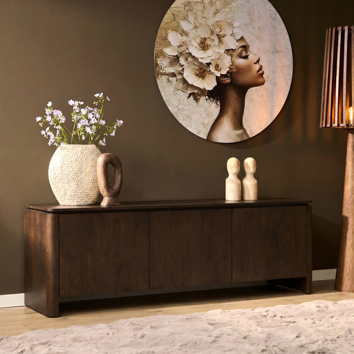 Tv meubel Dallas  Bruin Mangohout 165 cm