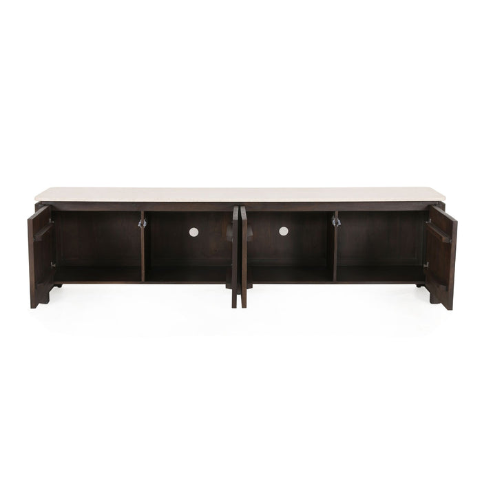 Tv meubel Dallas Bruin Mangohout 210 cm